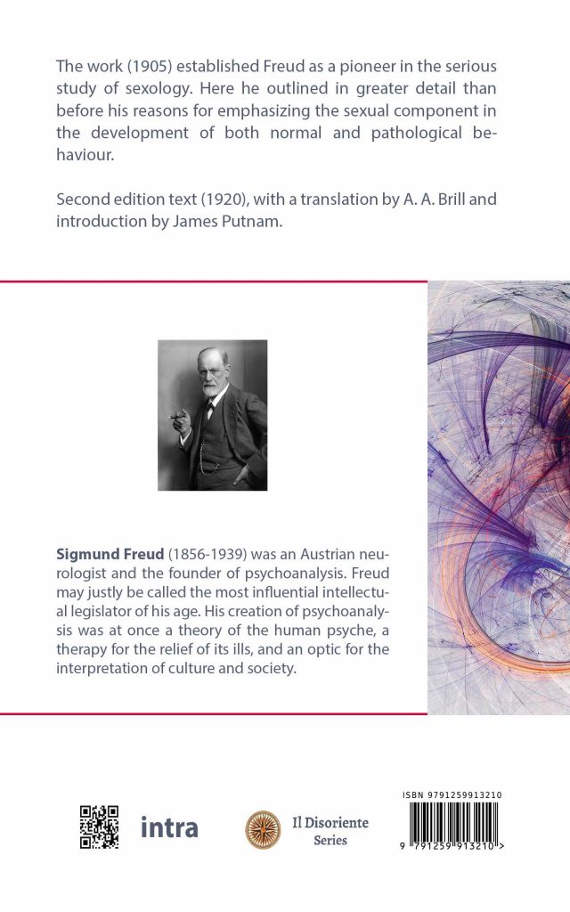 Sigmund Freud Three Contributions To The Theory Of Sex Edizioni Intra