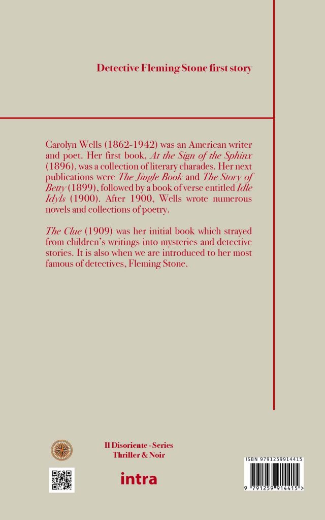 Carolyn Wells, "The Clue" Edizioni Intra