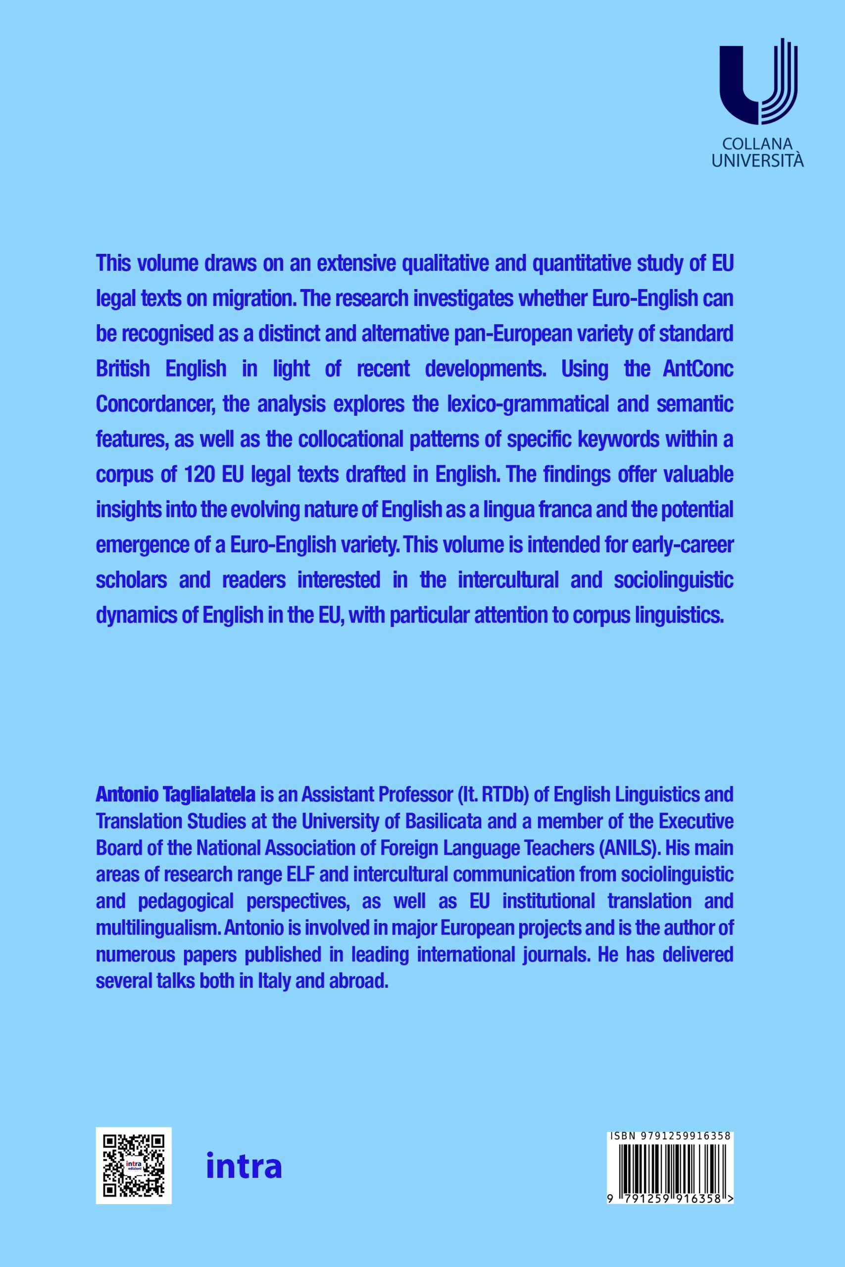 Antonio Taglialatela, "Euro-English: Trends and Challenges Through the Lens of Migration-Related Texts" - immagine 2