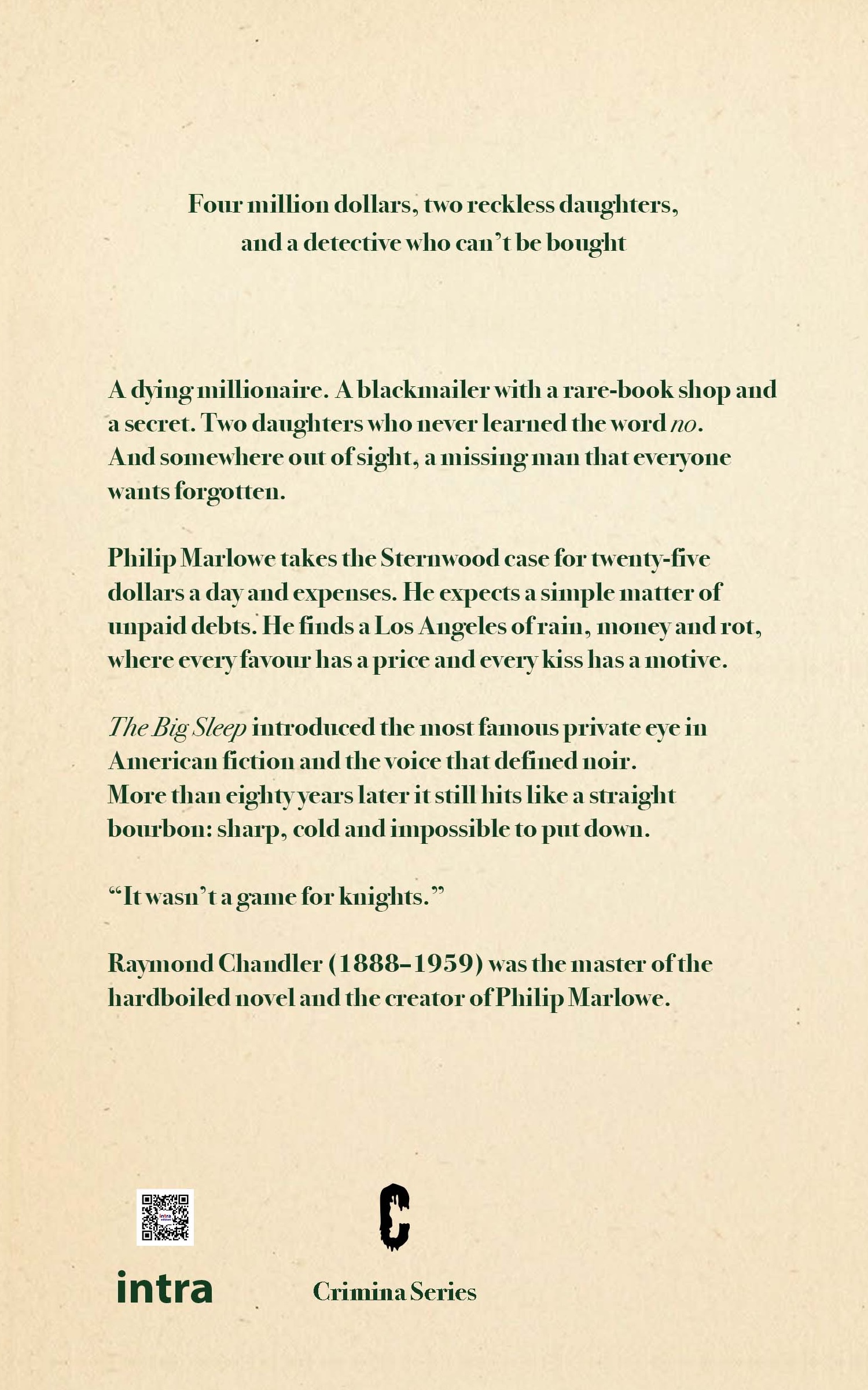 Raymond Chandler, "The Big Sleep" - immagine 2