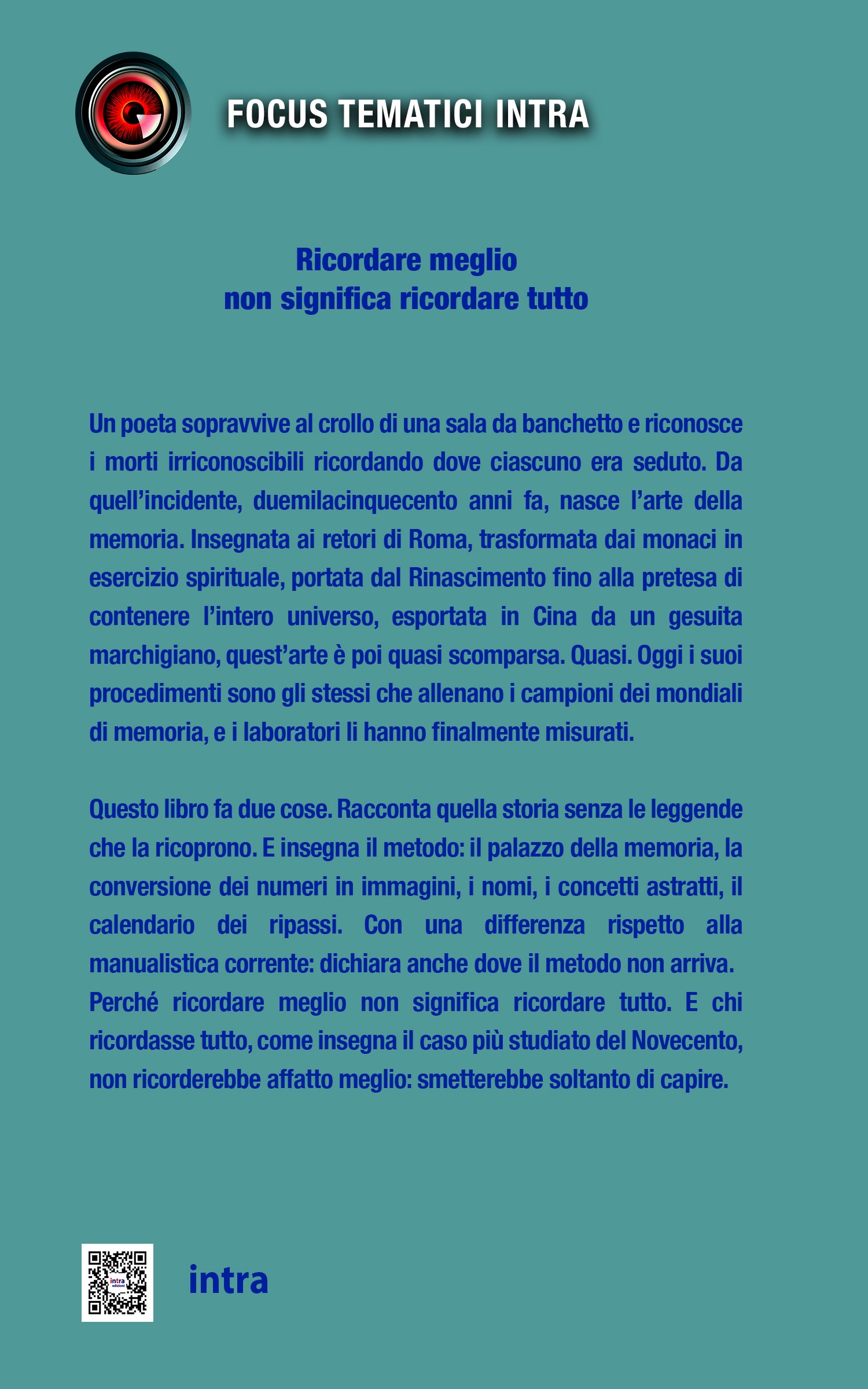 Focus tematici, "Ars memoriae. Storia, tecniche e segreti dell’arte di ricordare" - immagine 2